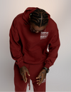 MAROON HOODIE SET