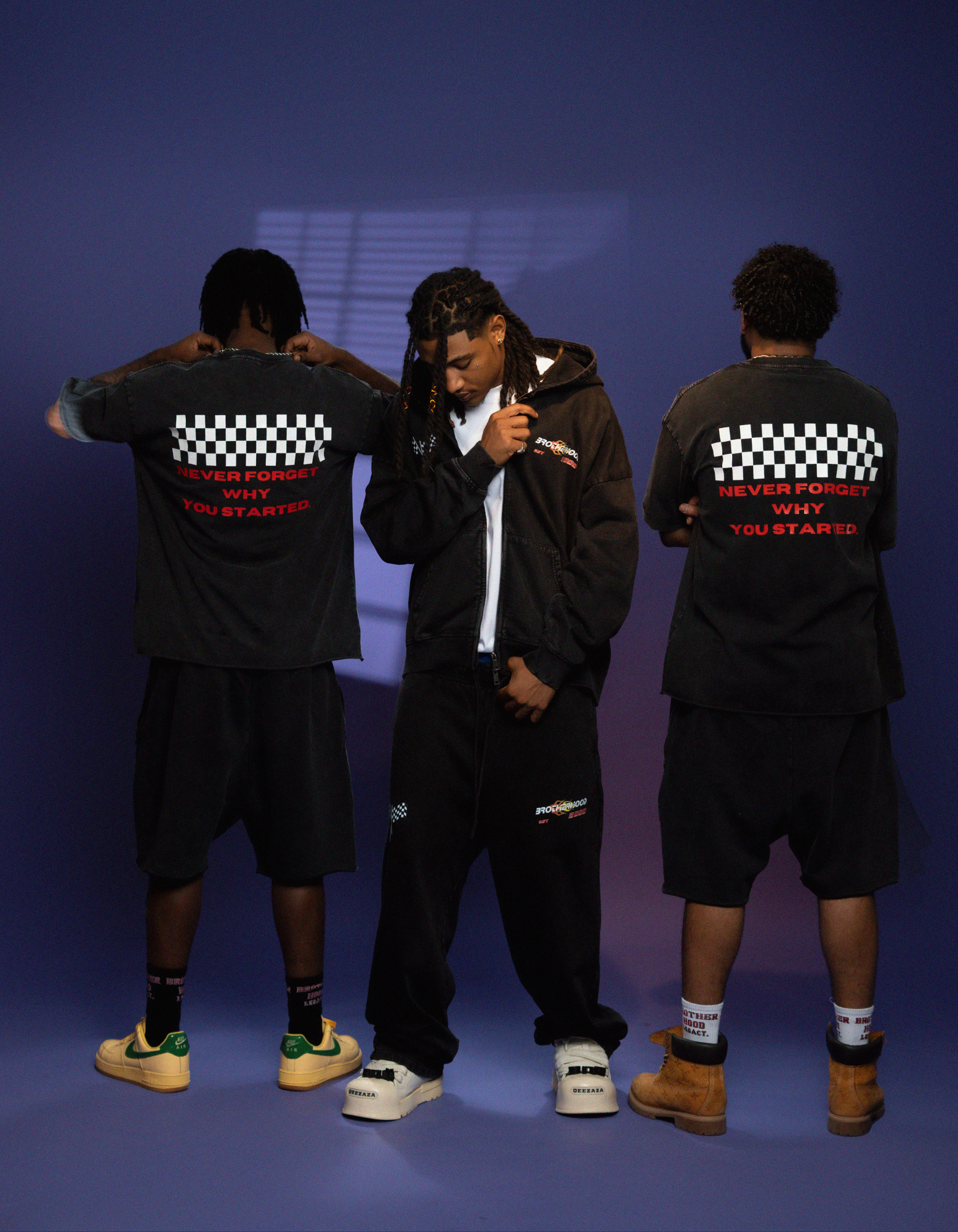 BLACK ACID WASH ZIPPER TRUCKSUIT