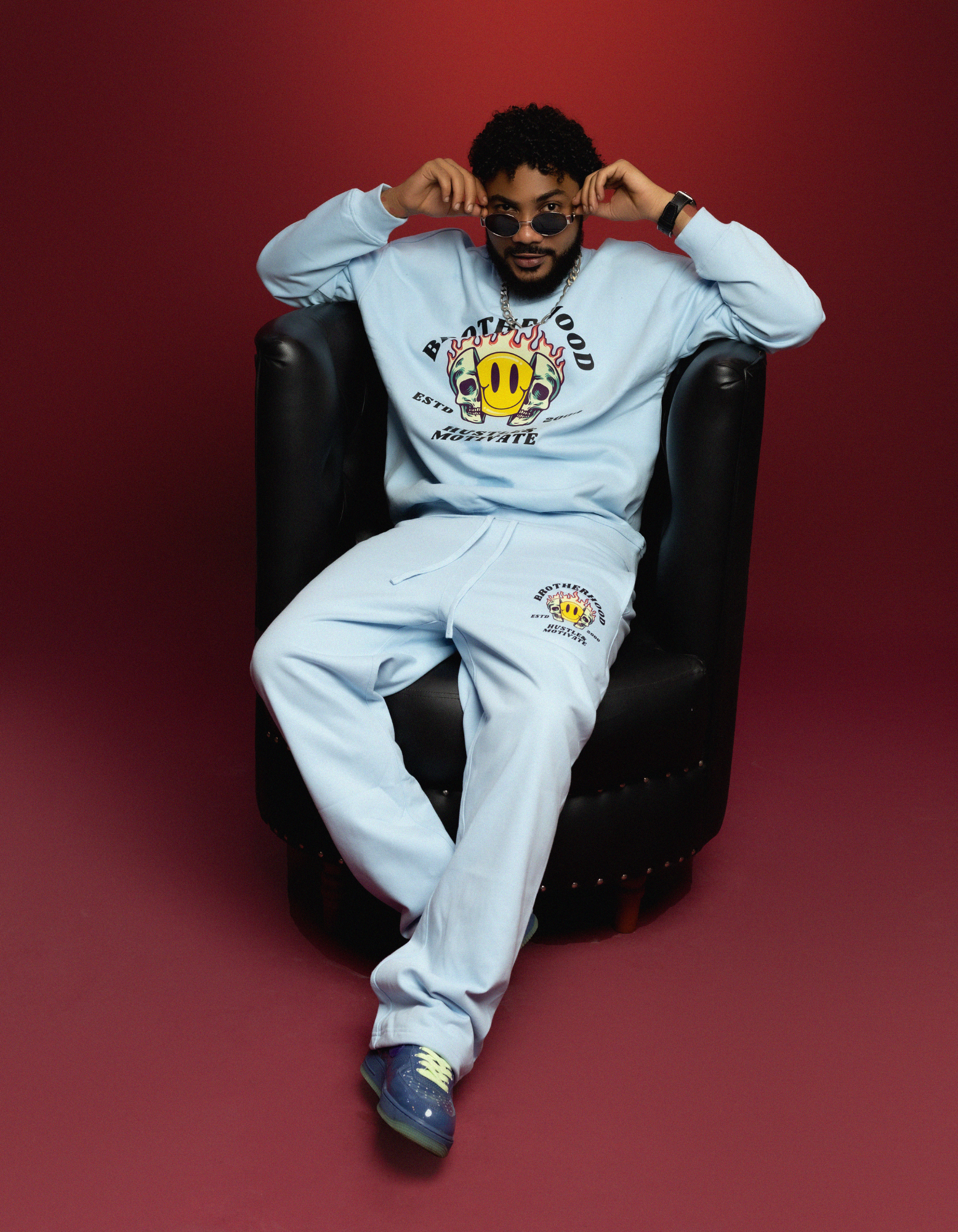 BLUE LIGHT SWEATSHIRT FULLSET