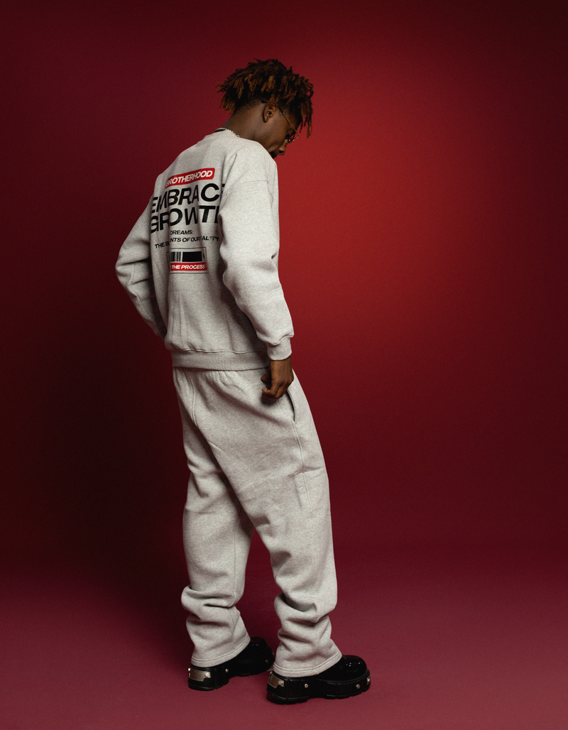 GREY FLEECE SWEATSHIRT FULLSET