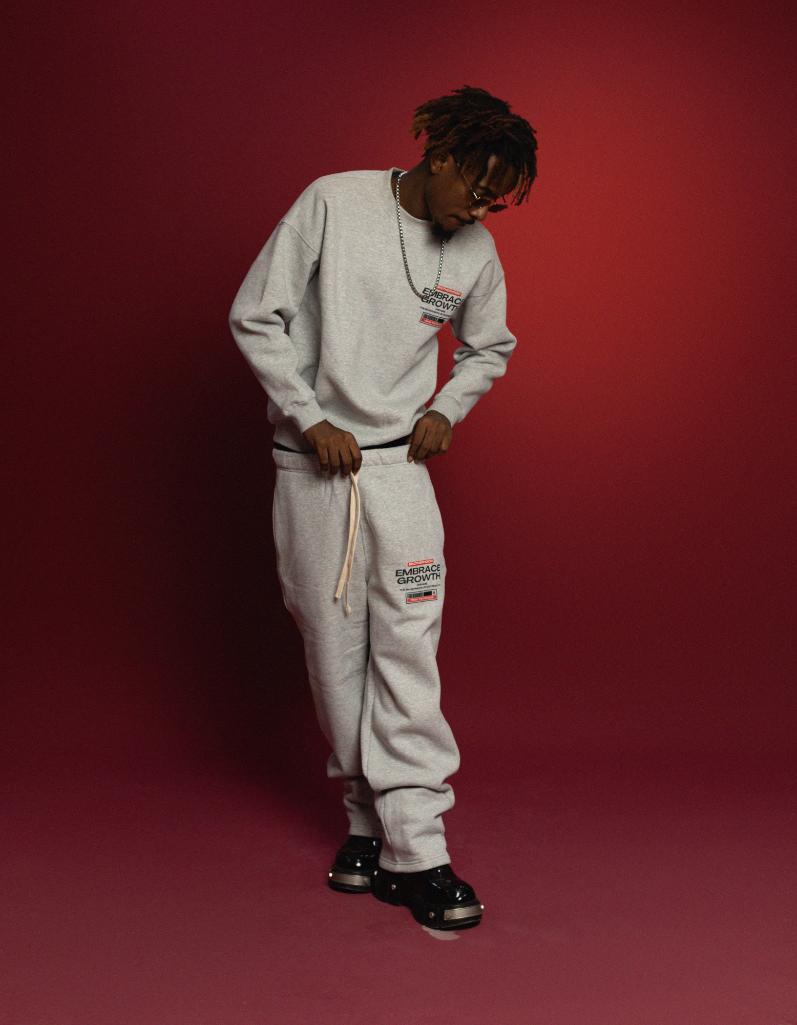GREY FLEECE SWEATSHIRT FULLSET