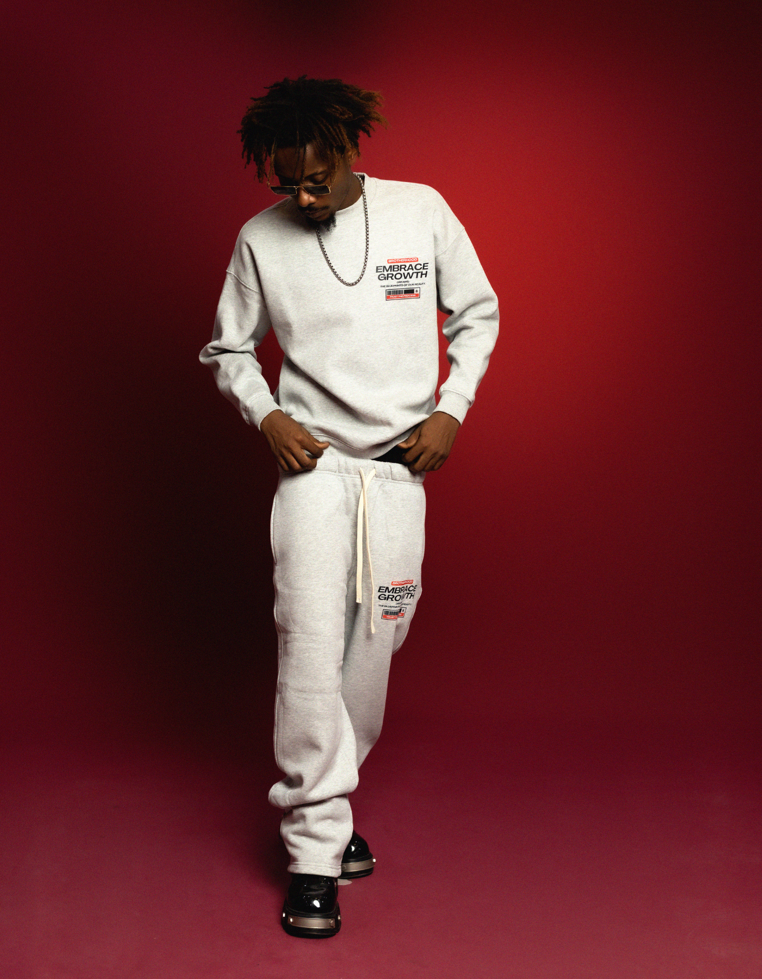 GREY FLEECE SWEATSHIRT FULLSET