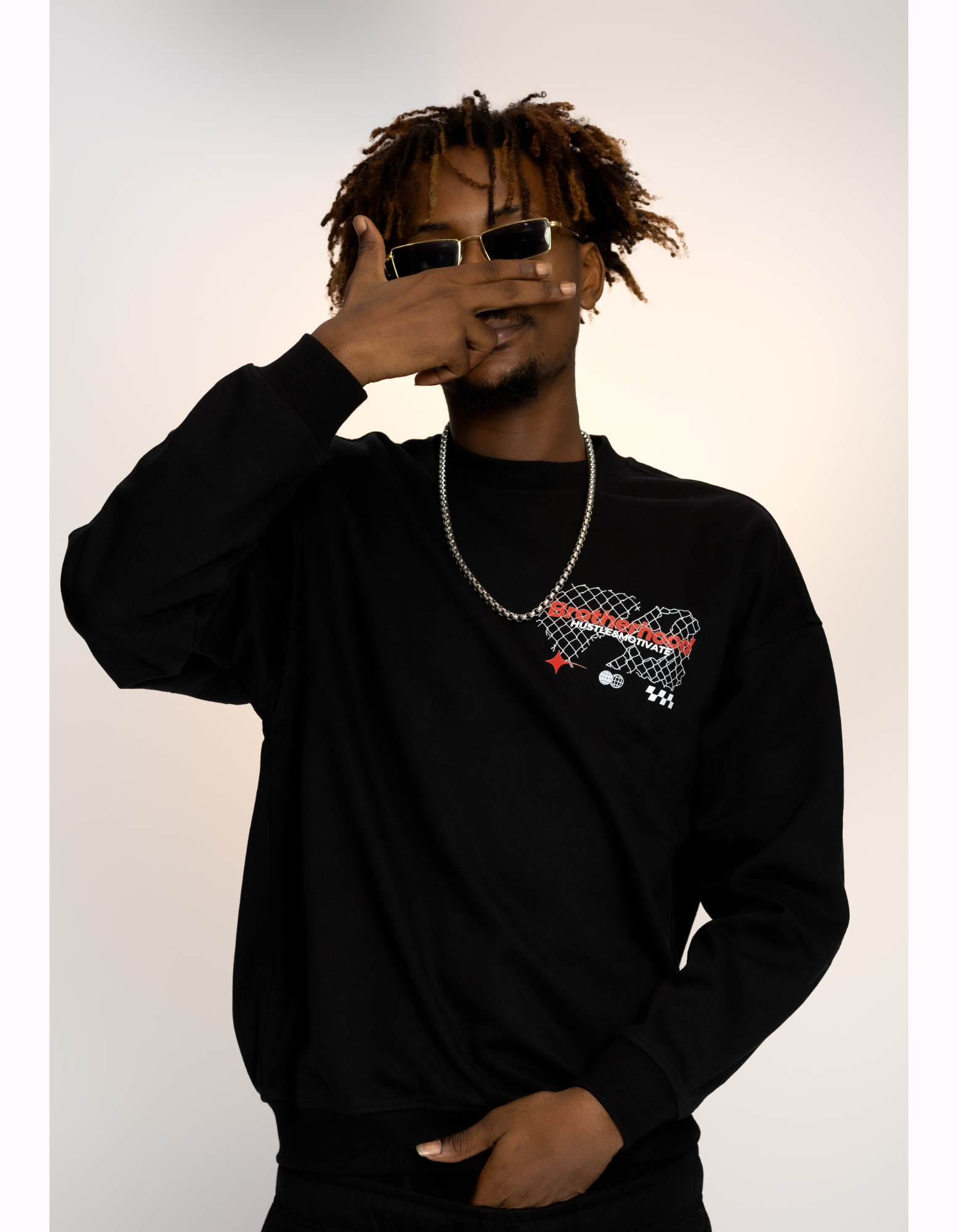Black Sweatshirt Set