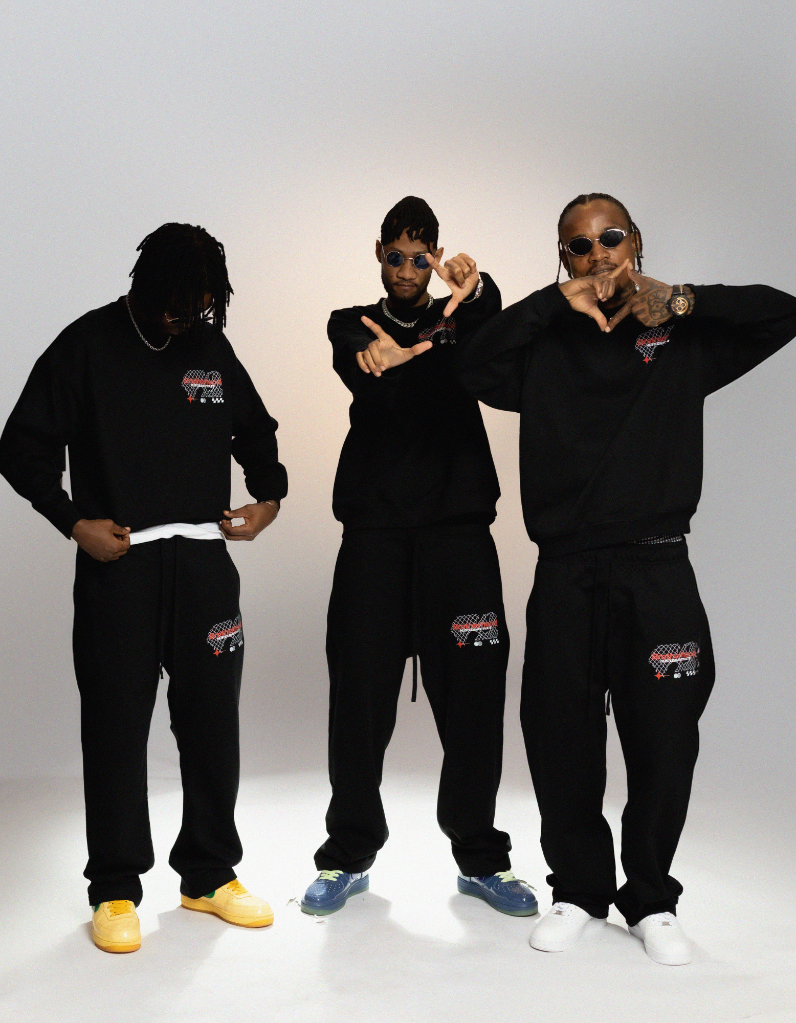 Black Sweatshirt Set