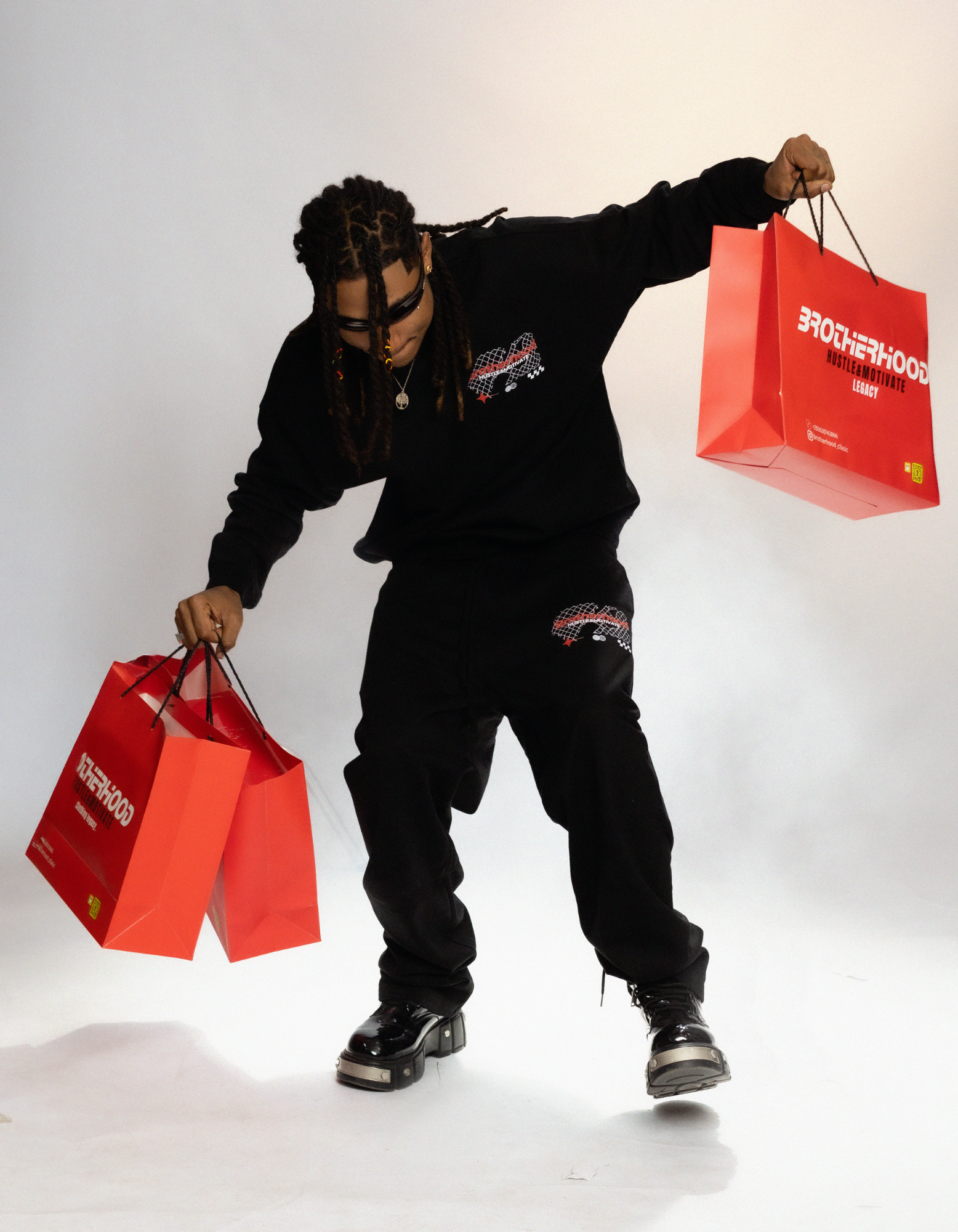 Black Sweatshirt Set