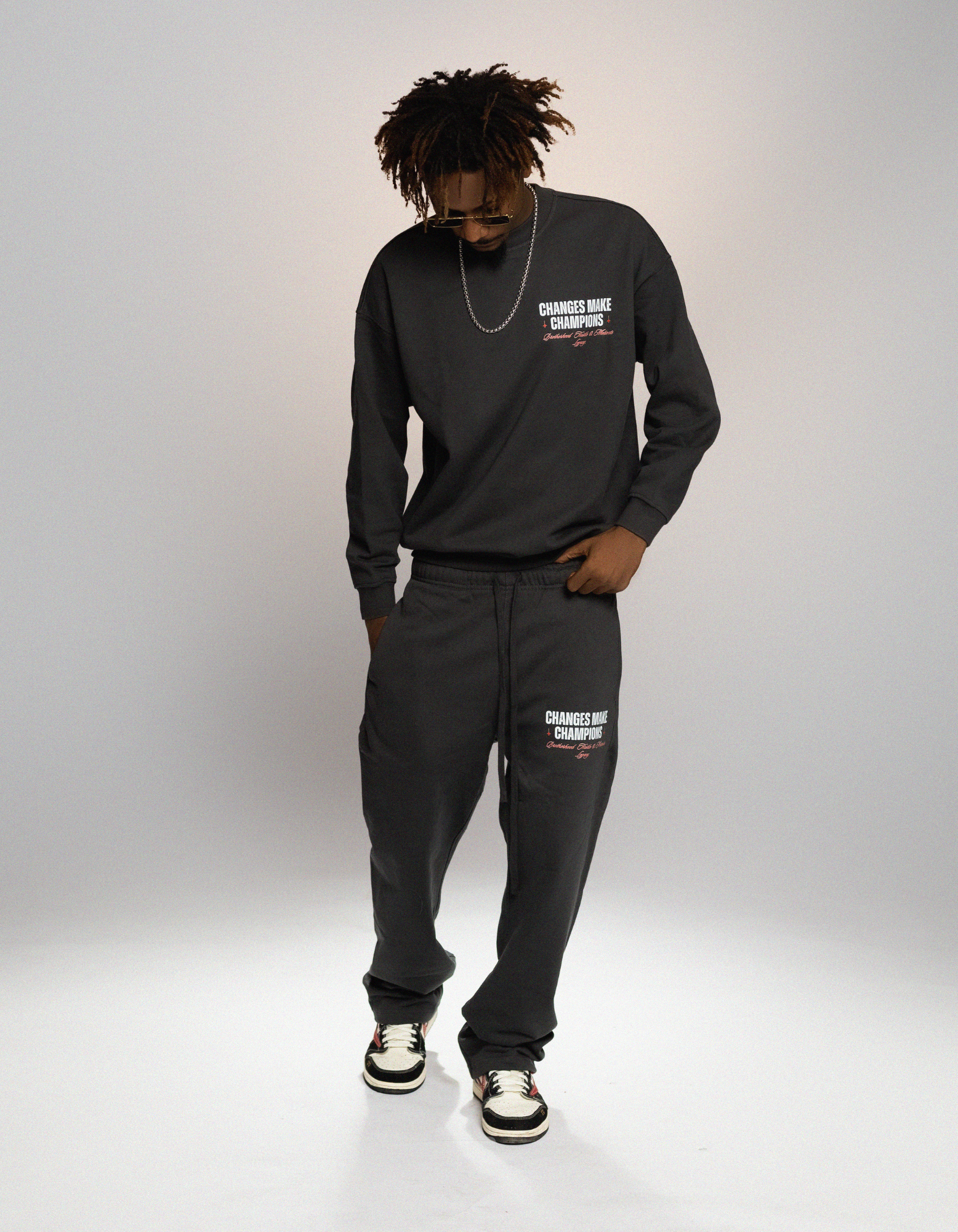 Darkgrey sweatshirt set
